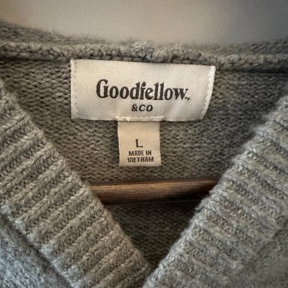 Gray Goodfellow Large Men's Hoodie Sweater - Picture 4 of 9
